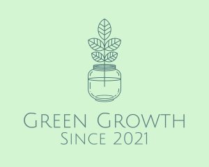 Water Jar Plant  logo design