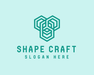 Geometric Link Hexagon logo