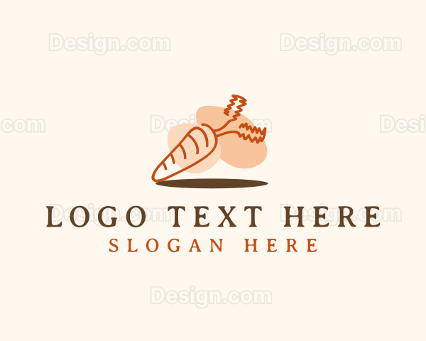 Carrot Vegetable Food Logo