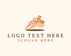 Carrot Vegetable Food Logo