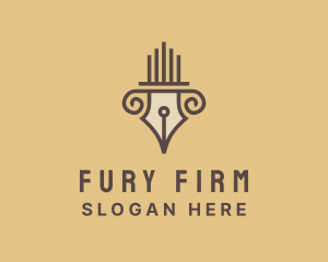 Pillar Pen Legal Firm logo design