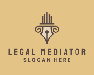 Pillar Pen Legal Firm logo design