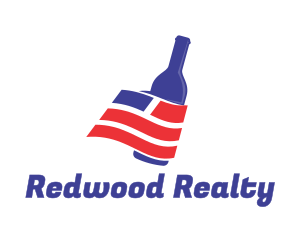 USA Wine Bottle logo