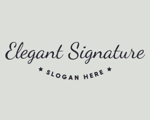 Elegant Cursive Business logo design