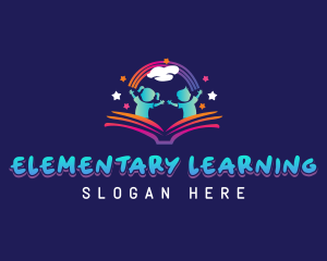 Kids Learning Book logo design