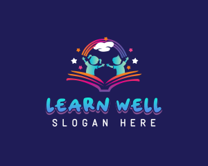 Kids Learning Book logo design