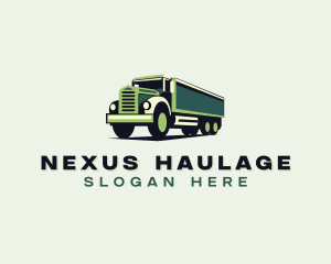 Vehicle Transport Truck logo design