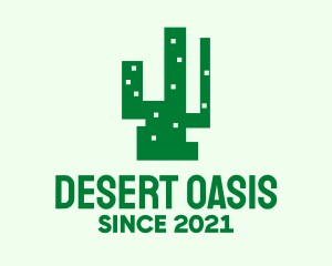 Modern Cactus Building  logo design