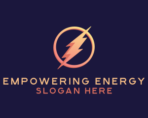 Electric Energy Bolt logo design