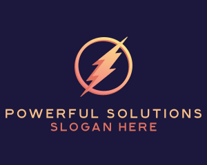 Electric Energy Bolt logo design