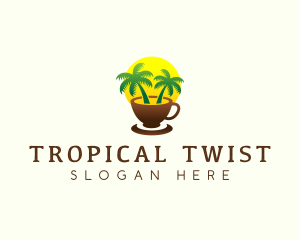 Tropical Coffee Resort logo design