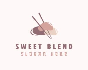 Sweet Japanese Mochi logo design