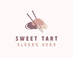 Sweet Japanese Mochi logo design