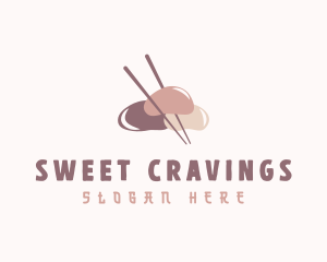 Dessert Japanese Mochi logo design