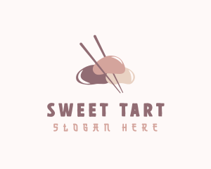 Dessert Japanese Mochi logo design