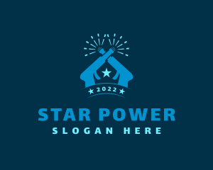 Power Washer Star logo design