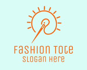 Fashion Needle Bird logo design