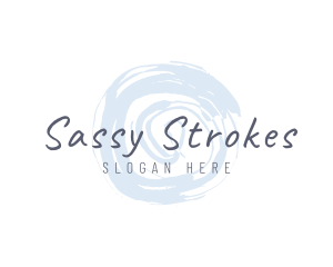 Round Brush Stroke Makeup logo