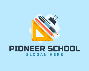 Academy School Pen logo