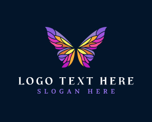 Butterfly Stained Glass Wing logo
