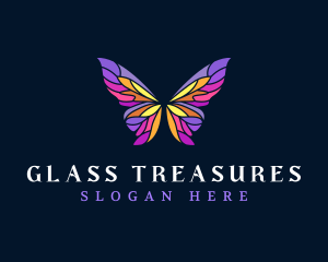 Butterfly Stained Glass Wing logo