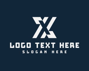 Cyber Tech Letter X logo