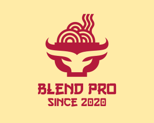 Beef Noodle Soup Bowl logo design