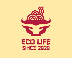 Beef Noodle Soup Bowl logo design