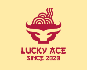 Beef Noodle Soup Bowl logo design