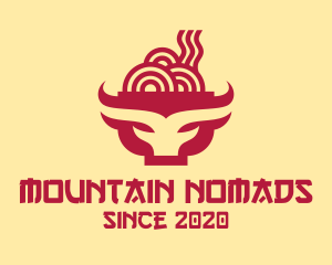 Beef Noodle Soup Bowl logo design