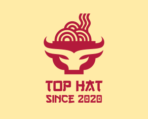 Beef Noodle Soup Bowl logo design