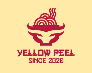 Beef Noodle Soup Bowl logo design