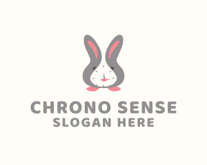 Rabbit Clock Time logo design