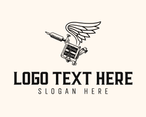 Tattoo Machine Wing logo