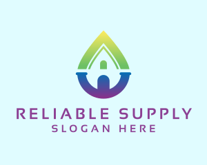 Home Water Supply logo design