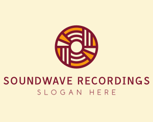 Vinyl CD Record Company logo design