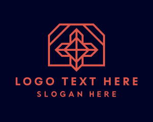 Geometric Chapel Cross logo