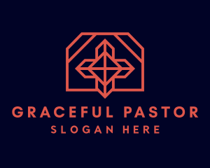 Geometric Chapel Cross logo