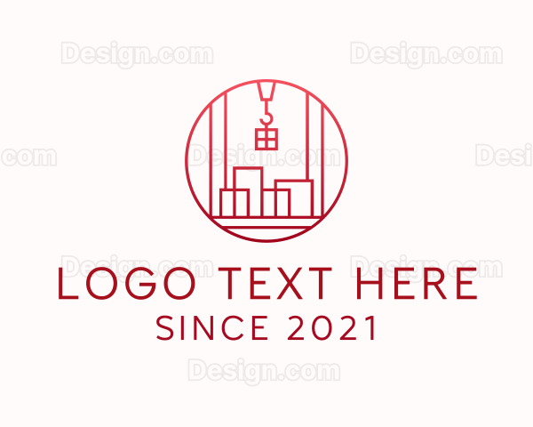 Cargo Freight Shipping Container Logo