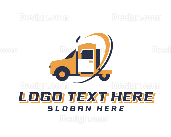 Freight Truck Logistics Logo