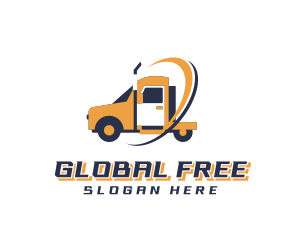 Freight Truck Logistics logo design