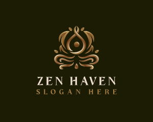 Holistic Yoga Zen logo design