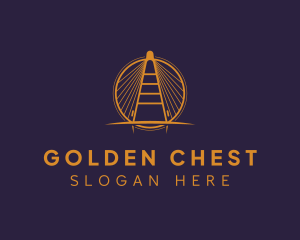 Golden Bridge Landmark logo design