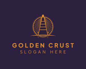 Golden Bridge Landmark logo design