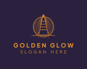 Golden Bridge Landmark logo design