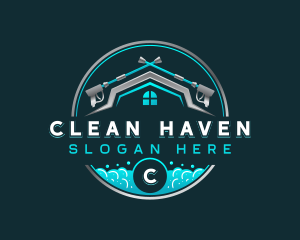 Home Cleaning Power Washer logo design