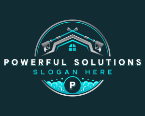 Home Cleaning Power Washer logo design