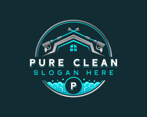 Home Cleaning Power Washer logo design