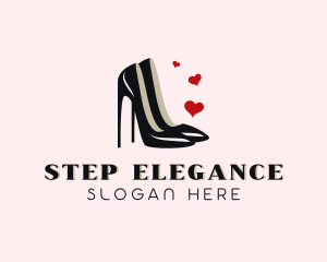 Heart Stiletto Shoe logo