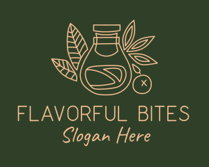 Vegan Spice Jar logo design